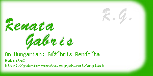 renata gabris business card